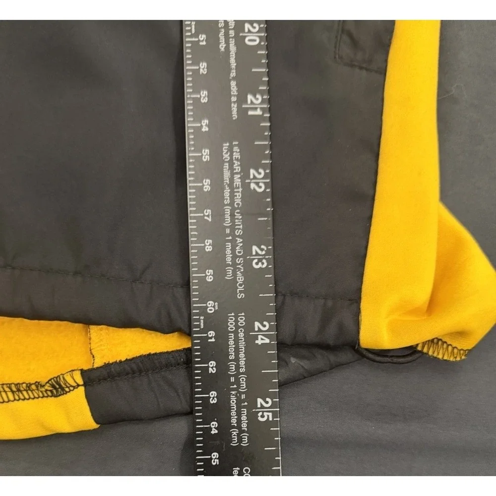 Pearl Izumi Cycling Jacket Black Yellow Reflective Full Zip Mens Small Fleece